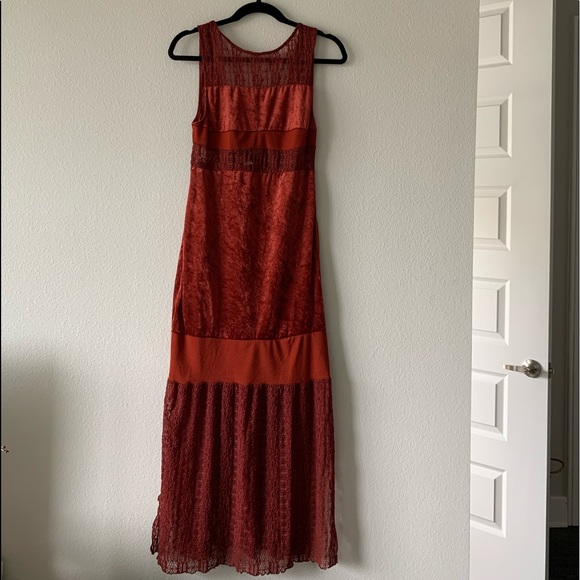 FREE PEOPLE/ Keep In Line Velvet Midi Dress - Picture 3 of 6